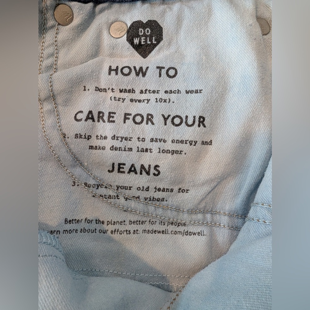Madewell Curvy High-Rise Denim Shorts Canterdale Wash Size 27 - Picture 7 of 12